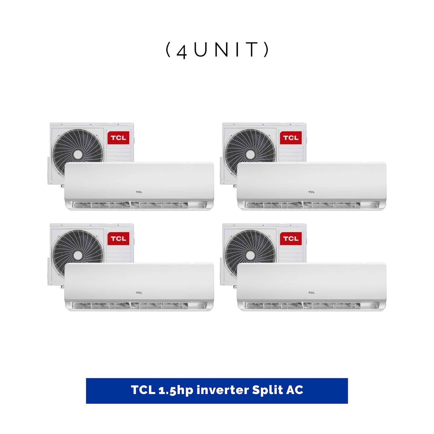 4 UNIT COMBO - TCL 1.5HP Inverter Split Air Conditioner TAC- 12CSD/TPH11IX With Kit. Save β¦94,800! π±π on this Deal