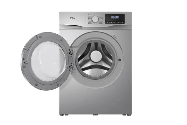 TCL 6KG FRONT LOAD WASHING MACHINE, Digital Display, 1000RPM, Memory Backup, Magic Filter F606FLS