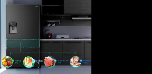 Hisense 490 Litres Inox Side by Side French Door Refrigerator & Dispenser HIS 64WC