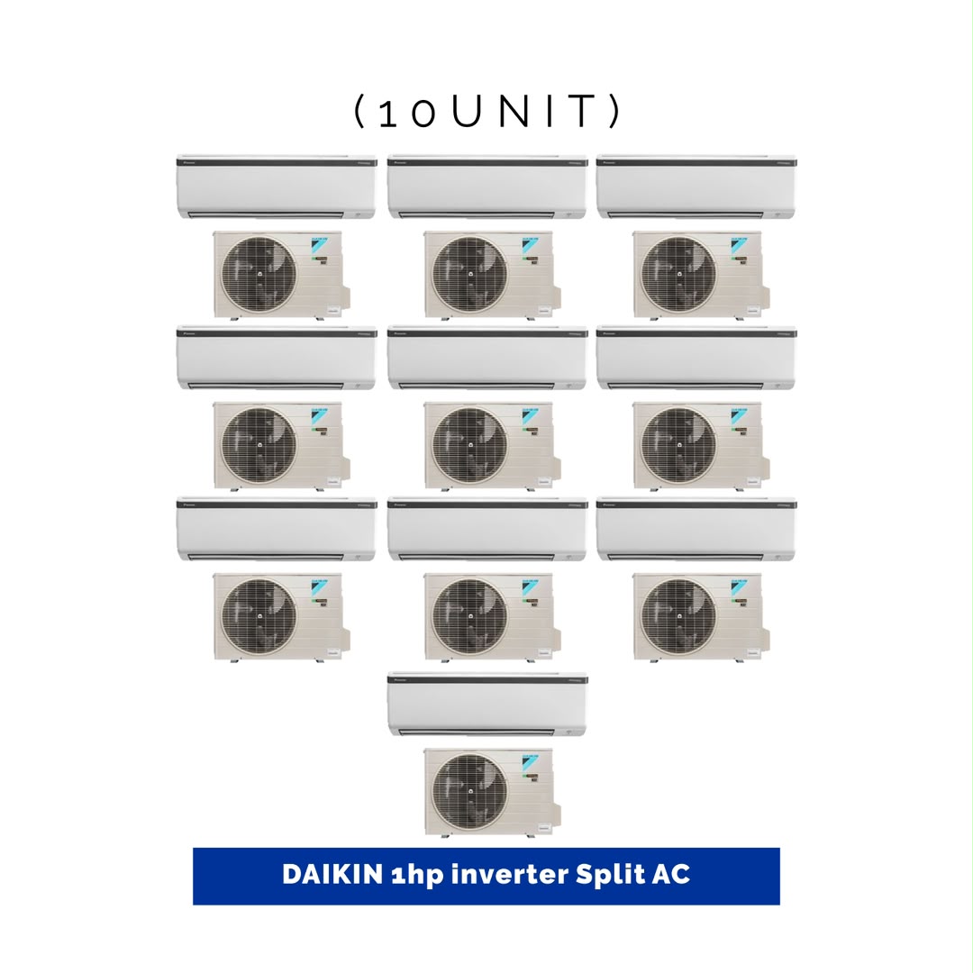 10 UNIT COMBO Daikin 1hp inverter Split Air Conditioner FTKF25AV1/RKF25AV1 Save ₦137,600! 😱🛒 on this Deal