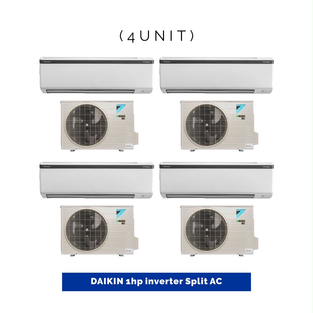 4 UNIT COMBO Daikin 1hp inverter Split Air Conditioner FTKF25AV1/RKF25AV1 Save ₦27,520! 😱🛒 on this Deal
