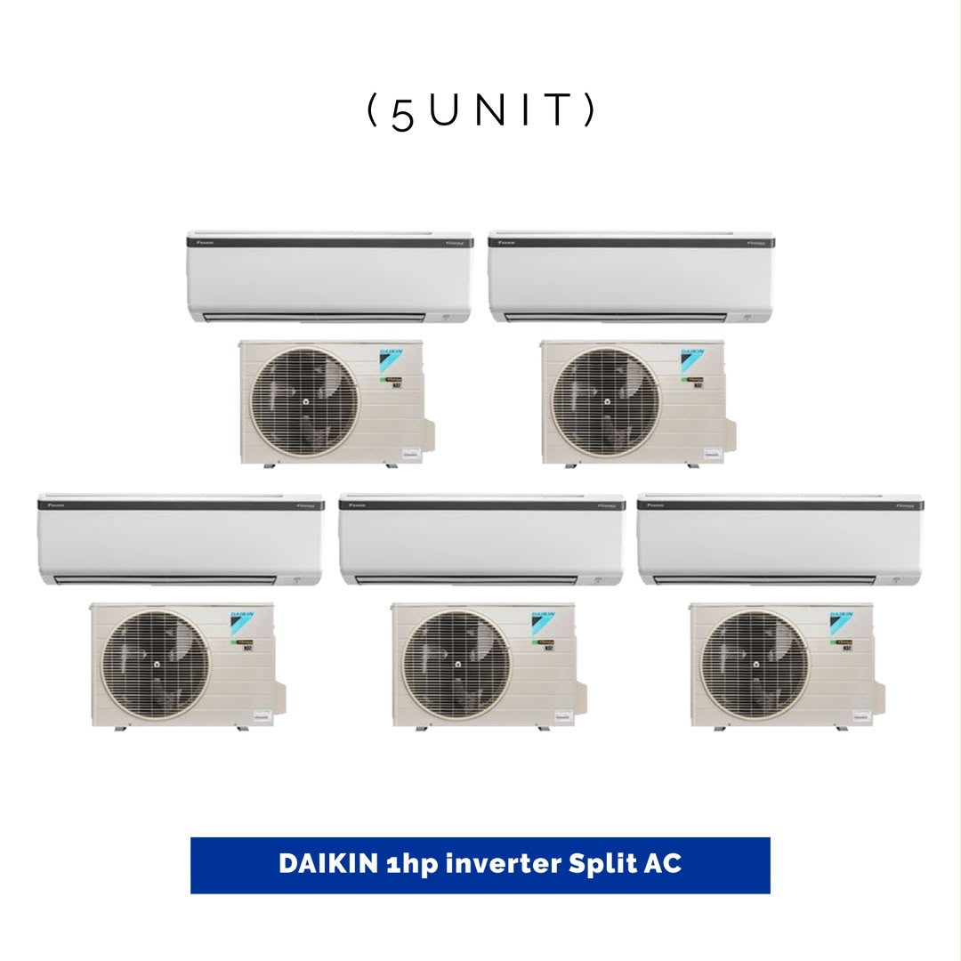5 UNIT COMBO Daikin 1hp inverter Split Air Conditioner FTKF25AV1/RKF25AV1 Save ₦34,400! 😱🛒 on this Deal