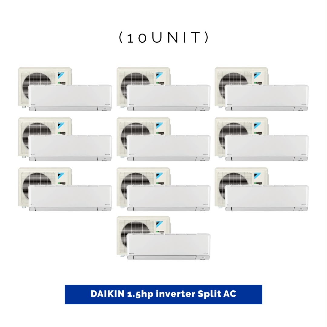 10 UNIT COMBO Daikin 1.5hp inverter Split Air Conditioner FTKF35AV1/RKF35AV1 Save ₦151,600! 😱🛒 on this Deal