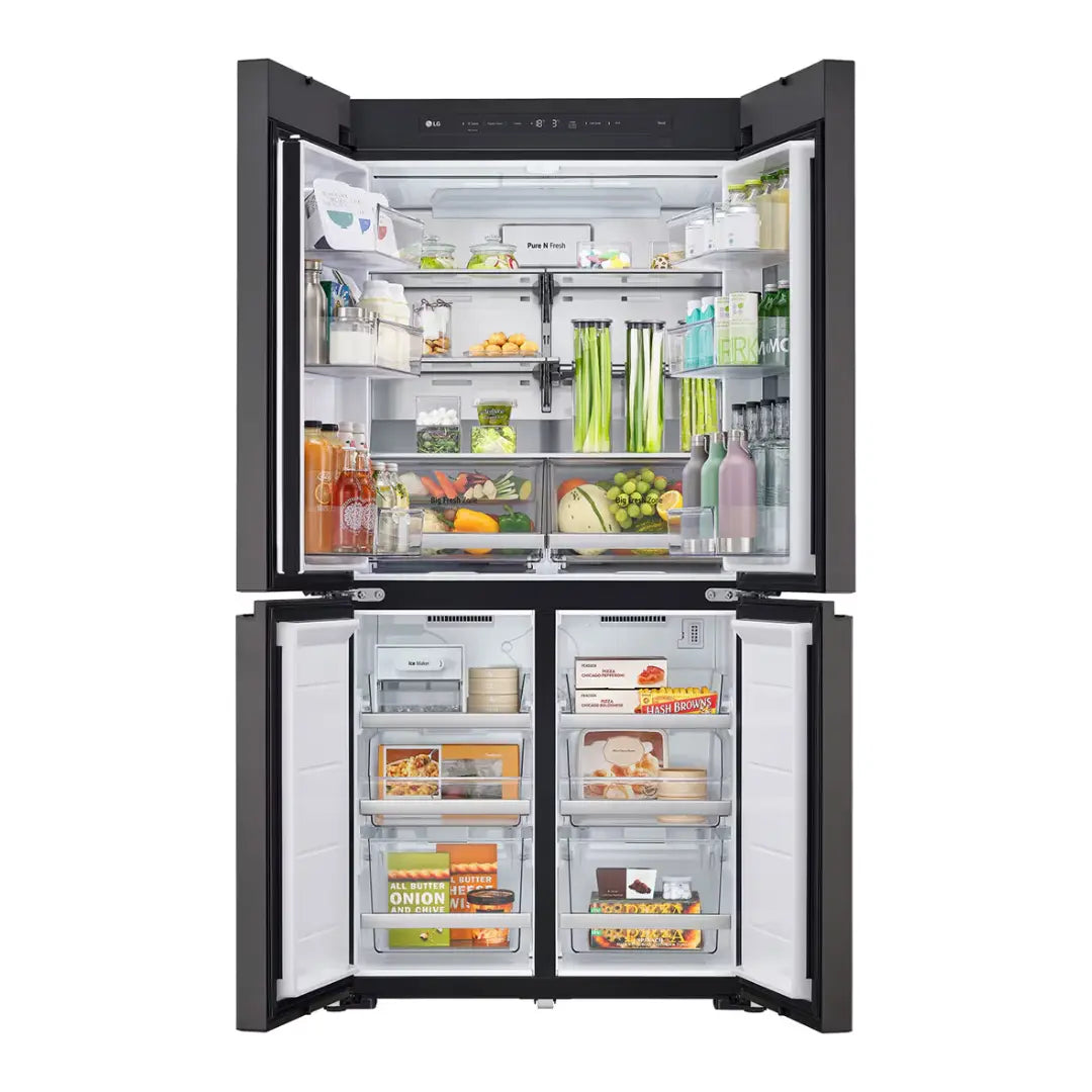 LG Cross Door Refrigerator 671L (GR-A24FDMMB) InstaView, MoodUP®, Objet Collection