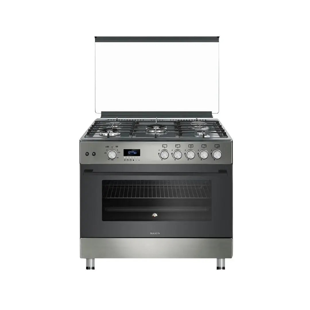Maxi Gas Cooker 60x90 CM (5) Burners Shine Line Grey FK962DGD MAXI60X90FK962DGD