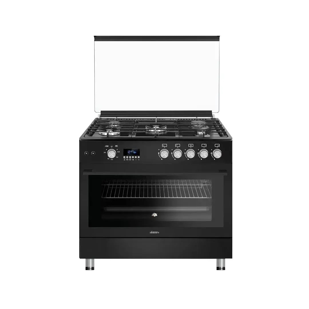 Maxi Gas Cooker 60x90 CM (5) Burners Shine Line Black Matte FK962DBB MAXI60X90FK962DBB