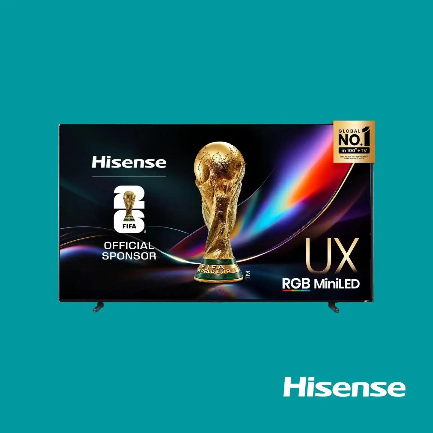 Hisense TV ULED 100 Inch UX Series RGB-MiniLED 4K 165Hz Smart TV 100UX
