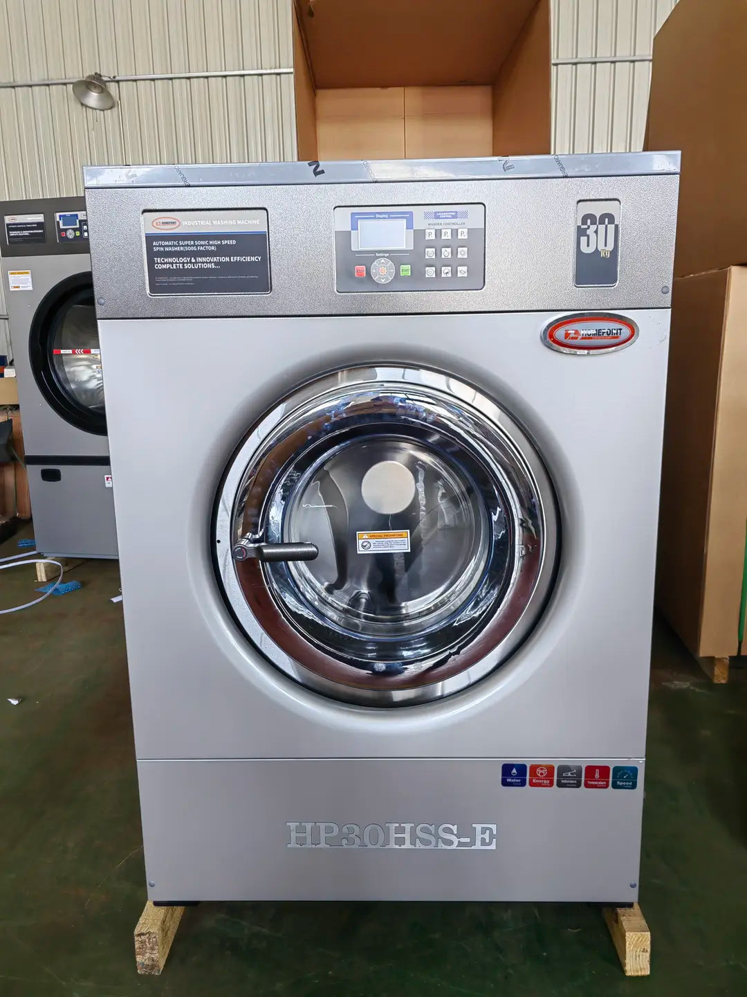 Homepoint 35kg Industrial High speed spin washing machine HP35HSS-E