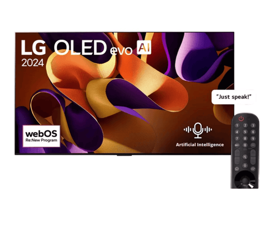 LG 77 Inch 4K OLED TV evo + Brightness Booster Max WebOs/Think AI, SMART, 4 HDMI,3 USB, AV,Free Wall Bracket,No Base Stand 77 G56LA
