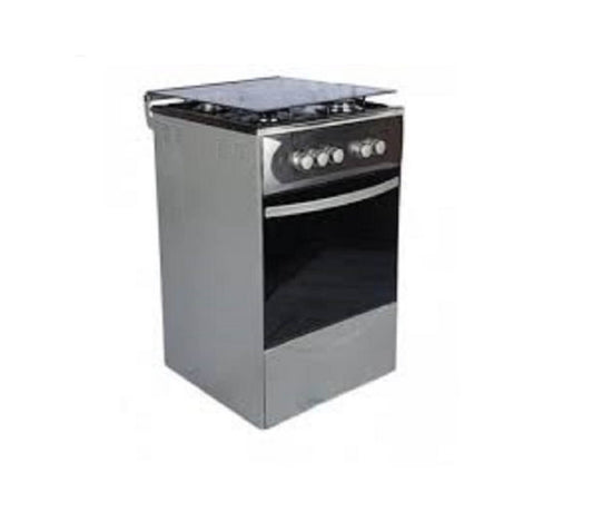Maxi 50*50 3 Gas Burner + 1 Electric Hotplate Standing Cooker 505031INOX