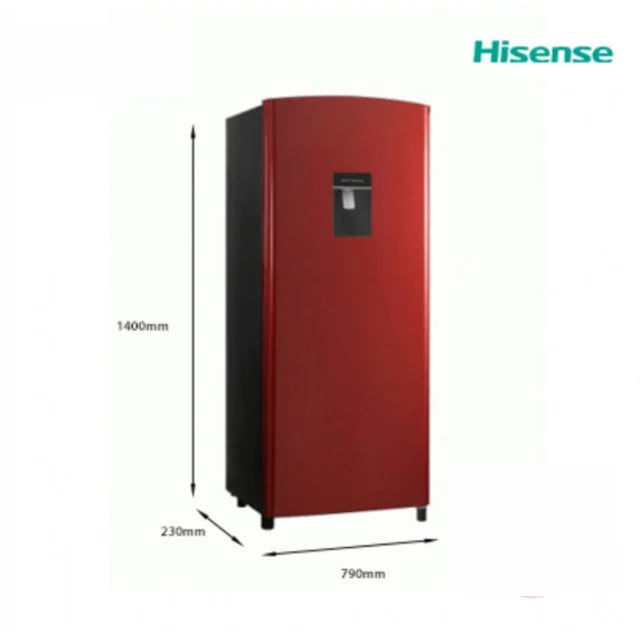 Hisense 176 Liters Single Door Refrigerator With Dispenser REF RS230DR-WD