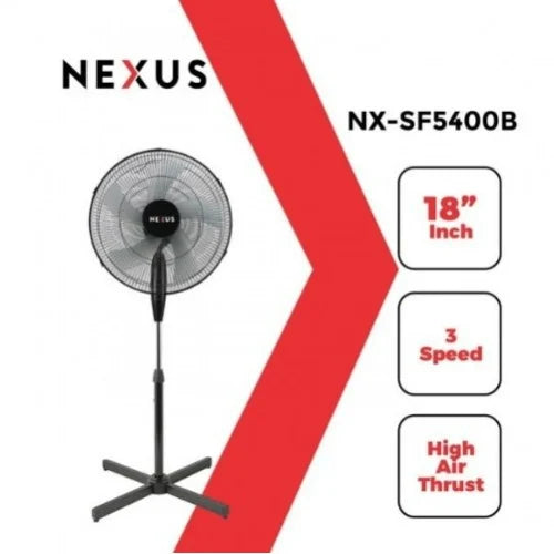Nexus NX-SF5400B  18Inches Standing Fan Color CTN (1)
