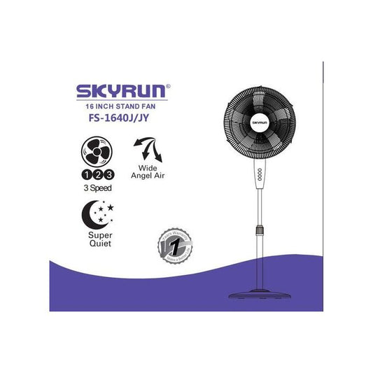 Skyrun Standing Fan-5PP- 16inch FS-1640J/JY- White