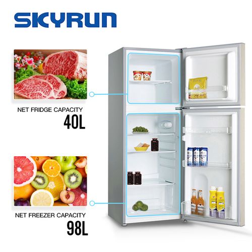 Skyrun BCD-138M 138-Litres Double Door Top Freezer Refrigerator