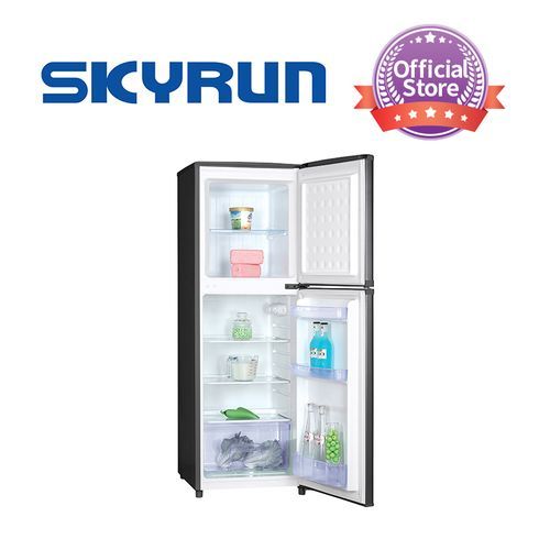 Skyrun BCD-145A 138 Litres Double Door Top Mount Refrigerator INOX