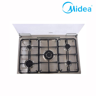 Midea 90x60 5 Gas Burner Cooker 36LMG5G028-B(Half Inox)