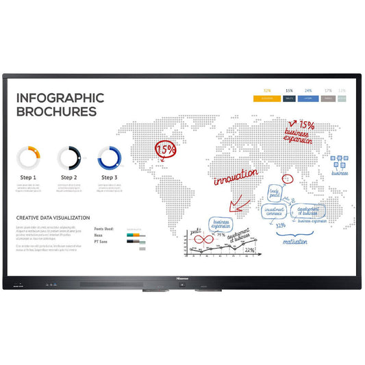 Hisense 86 inch UHD 4k Smart Interactive Digital Board TV WR60AE