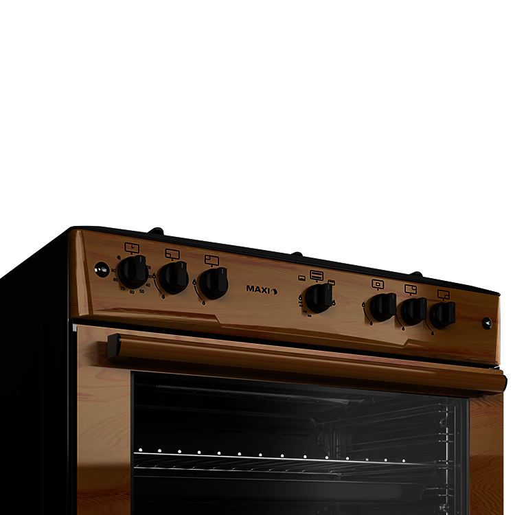 Maxi 60*90 5 Gas Burner Standing Cooker MAX 60*90(5B) WOOD