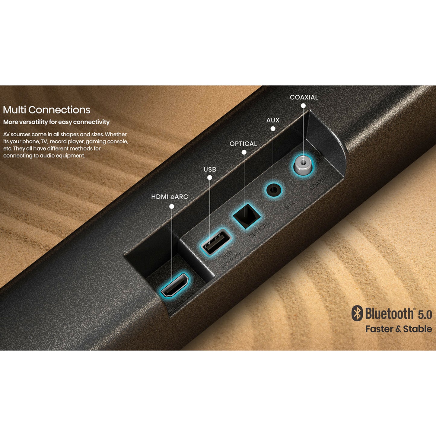 Hisense 3.1ch 280W Soundbar with Wireless Subwoofer AX3100G