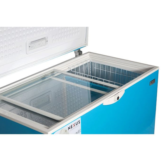 Nexus NX-490CP 380 Litres Chest Freezer Cool Pack Blue