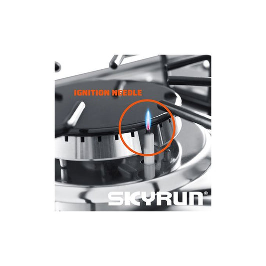 Skyrun 4 Gas Burner Standing Cooker GCS-4G/MS500Z-P- Brown