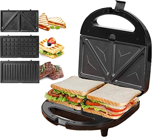 Scanfrost SFSM700W Sandwich & Waffle Maker  with Nonstick Coating