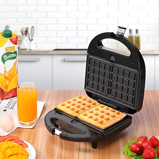 Scanfrost SFSM700W Sandwich & Waffle Maker with Nonstick Coating