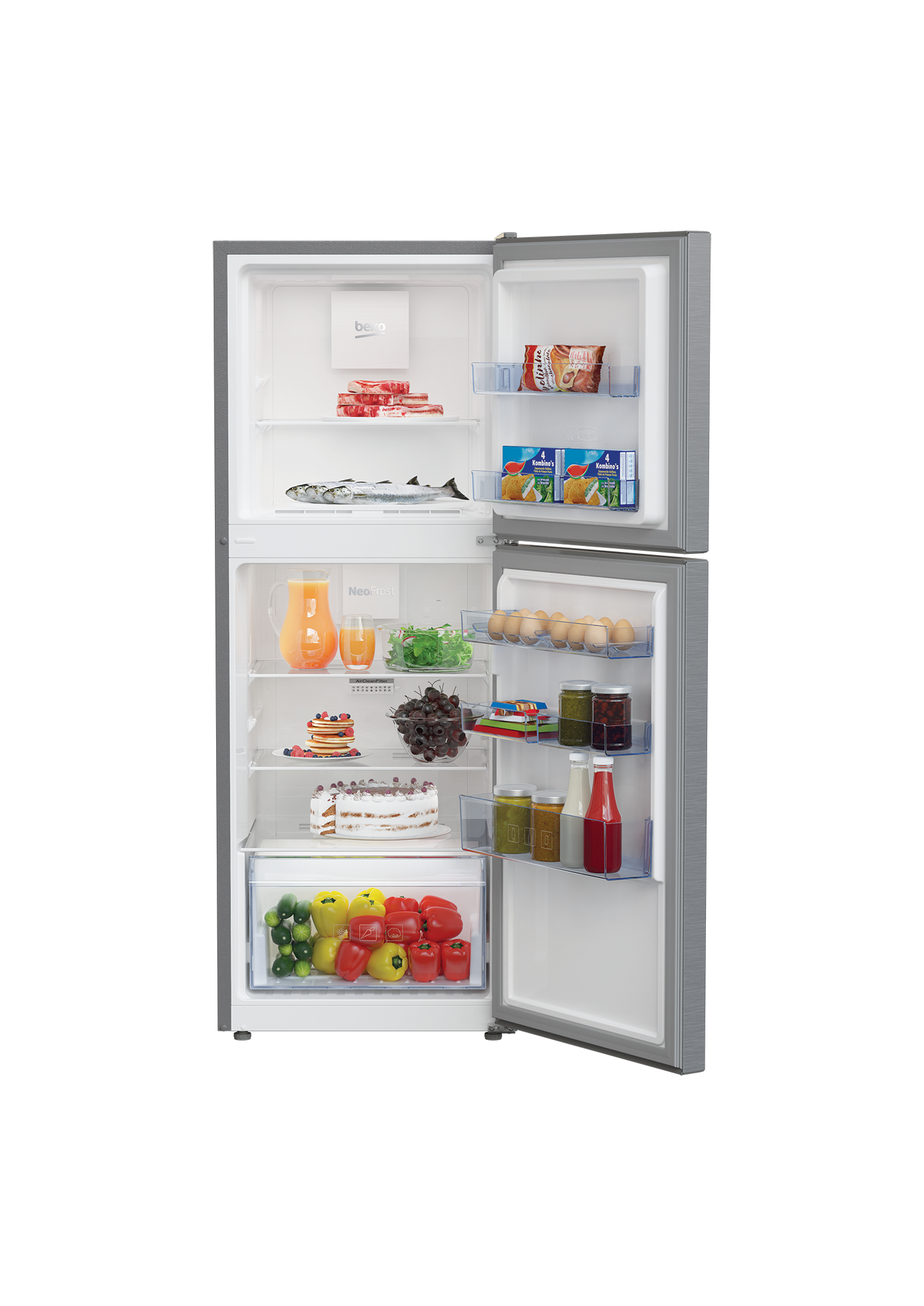 Beko RDNT230I20S 230 litres Top Freezer Refrigerator No Frost