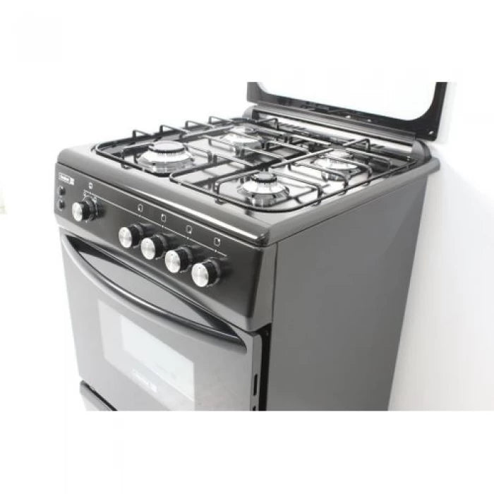 Scanfrost 60x60 4 Gas Burner Standing Cooker With Gas Oven Black – CK6400B