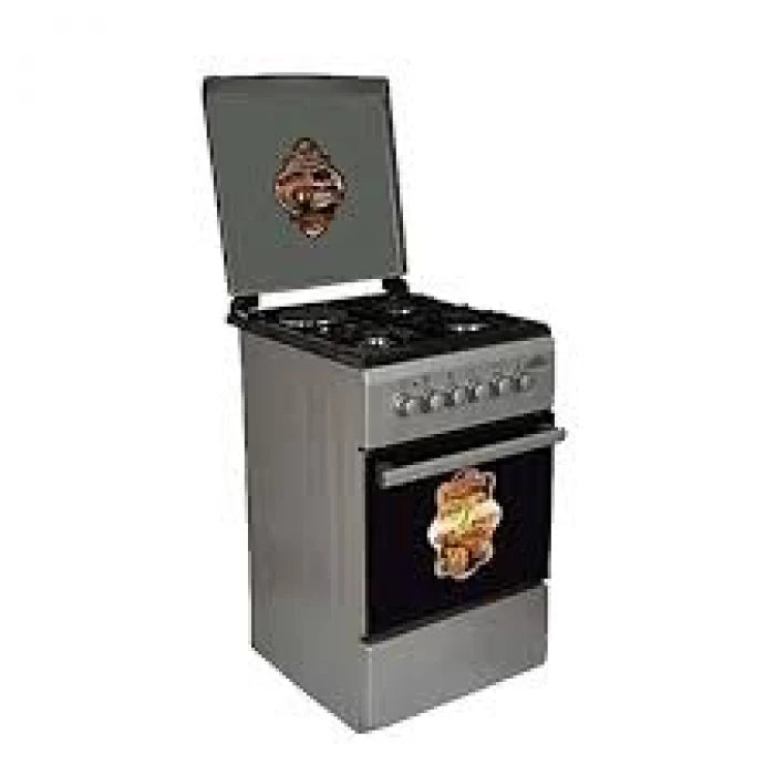 Royal 50x50 4 Burnerr 1 Tray + 1 Grid Standing Gas Cooker RG-C40BW