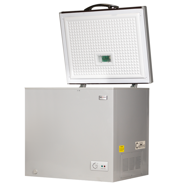Nexus NX-420C 245 Litres Chest Freezer Gray + Wood Door