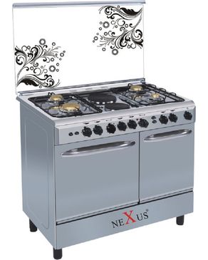 Nexus 4 Gas Burner + 2 Electric Hotplate Standing Cooker GCCR-NX-8001S