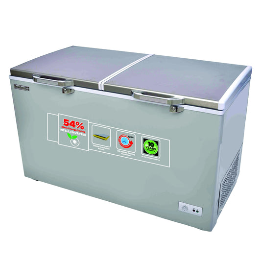 Scanfrost SFL400INV 400Liters Inverter Double Door Chest Freezer