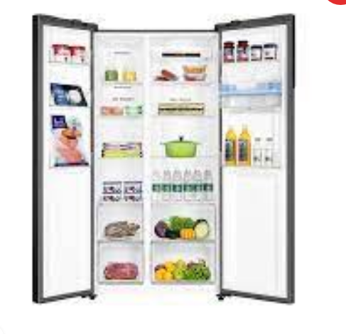Haier Thermocool HRF-540SG6 540liters Side By Side Refrigerator Gray