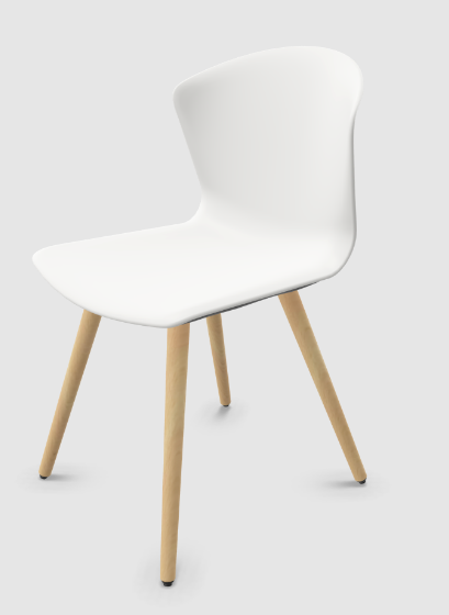 Actiu Actiu Whass Multi-Purpose Chair Wooden Legs ACTWH2000011