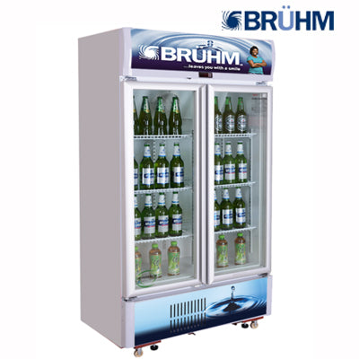 Bruhm 409 Litres Double Door Beverage Chiller Refrigerator BBD-409M