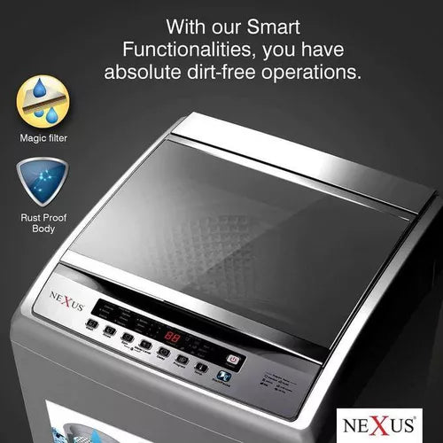 Nexus NX-WM-10ATSL 10kg Automatic Top Load Washing Machine