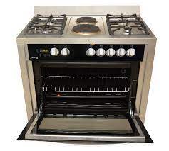 Scanfrost 90x60 4 Gas Burner + 2 Electric Hotplate Standing Cooker SS Finish – SFC9423SS