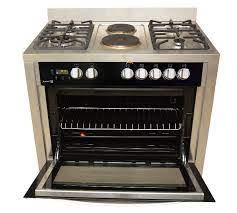 Scanfrost  90x60  4 Gas Burner + 2 Electric Hotplate Standing Cooker SS Finish – SFC9423SS