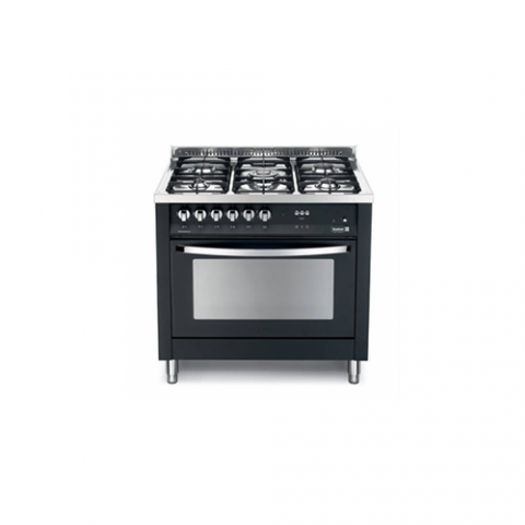 Scanfrost 90X60 5 Gas Burner + 1 WOK Burner Standing Cooker Pearl Black – PNG96G2G