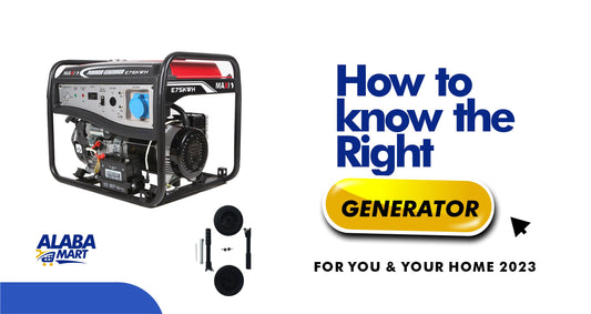 How to know the Right Generator for you and your home