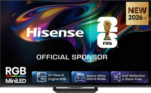 Hisense 85 inch,  MiniLED Smart TV, 4K UHD Display, 180Hz Gaming Television, Dolby Vision, Dolby Atmos,  85UR8S