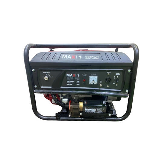 Maxi 25GKWH 3.1kva Gasoline Generator Key + Wheels & Handle