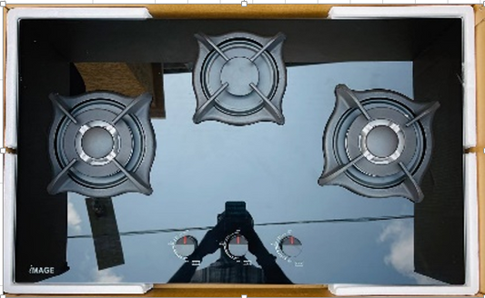 IMAGE 2 GAS & 1 ELECTRIC BURNER BUILT IN GAS HOB IM-80EG-3