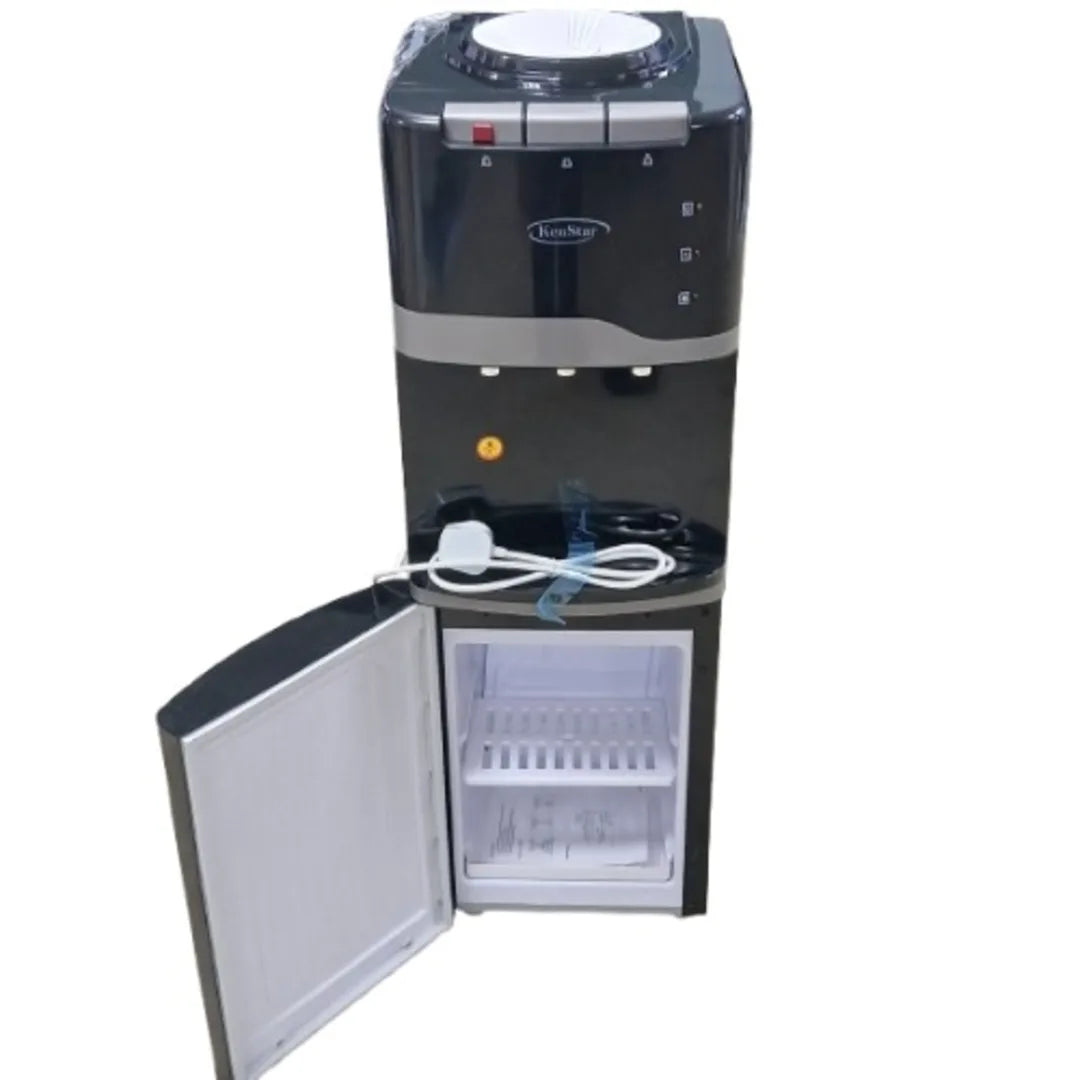 Kenstar 3-Tap Top-Loading Water Dispenser with Refrigerator, KS-WD3350TFB