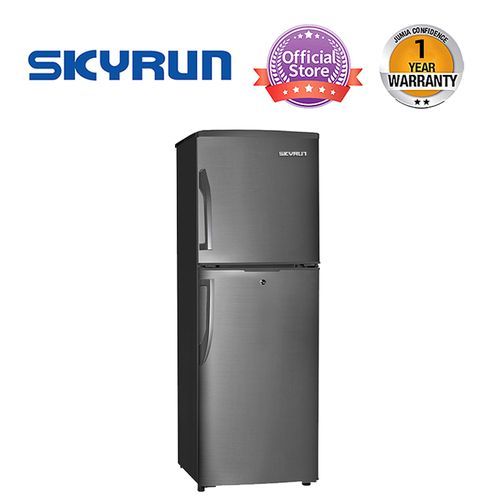 Skyrun  BCD-145A 145 Litres Double Door Top Mount Refrigerator INOX