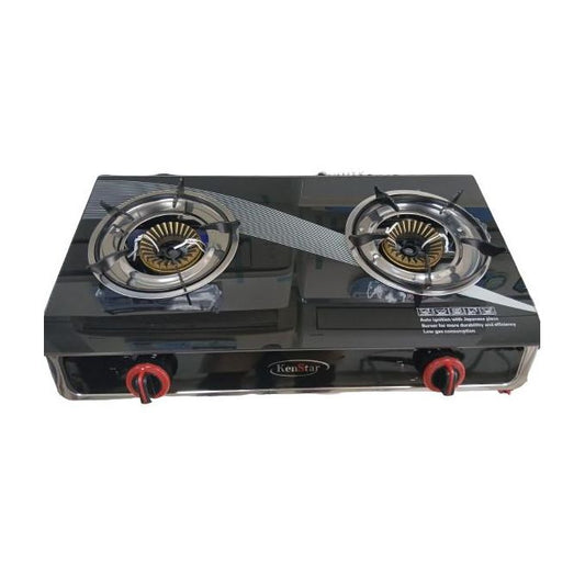 Kenstar Glass Top 2-Burner Gas Stove, KS-TTC210BGI