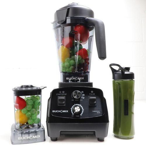 Buchymix Classic 3-in-1 Turbocrush Blender - 3Litres, 2200W (BX250)-Black