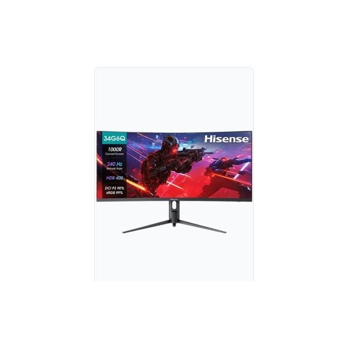 Hisense 34g6q-pro 34 Inch Ultra-curved Screen 240hz Qhd Gaming Monitor With Built-in Speaker MON34G6QPRO