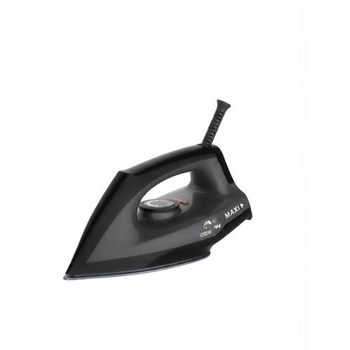 Maxi  Non-Stick Dry Iron 1100-1300W Instant Heating Pressing Iron – Black MAXIIRON2432AED